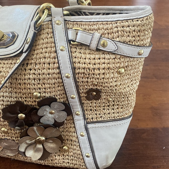 Coach Natalie Straw Satchel - Picture 6 of 16